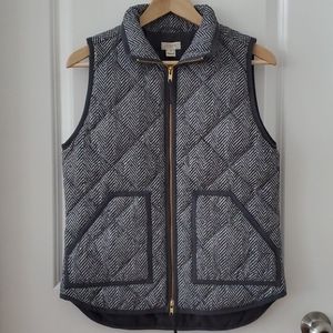 J. Crew Herringbone Grey Vest New With Tag!